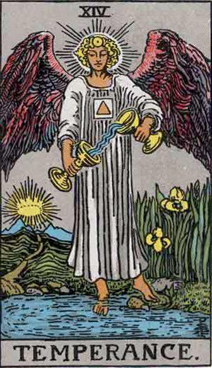 Temperance tarot card