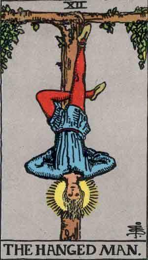The Hanged Man tarot card