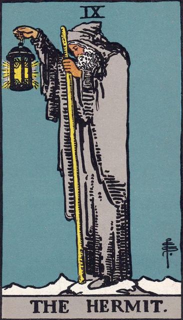 The Hermit tarot card
