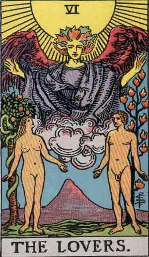 The Lovers tarot card