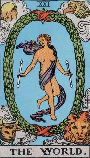 The World tarot card