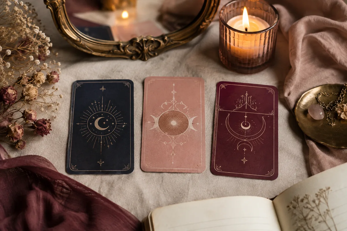 Editorial tarot artwork for How to Read Reversed Tarot Cards Without Memorizing 78 New Meanings