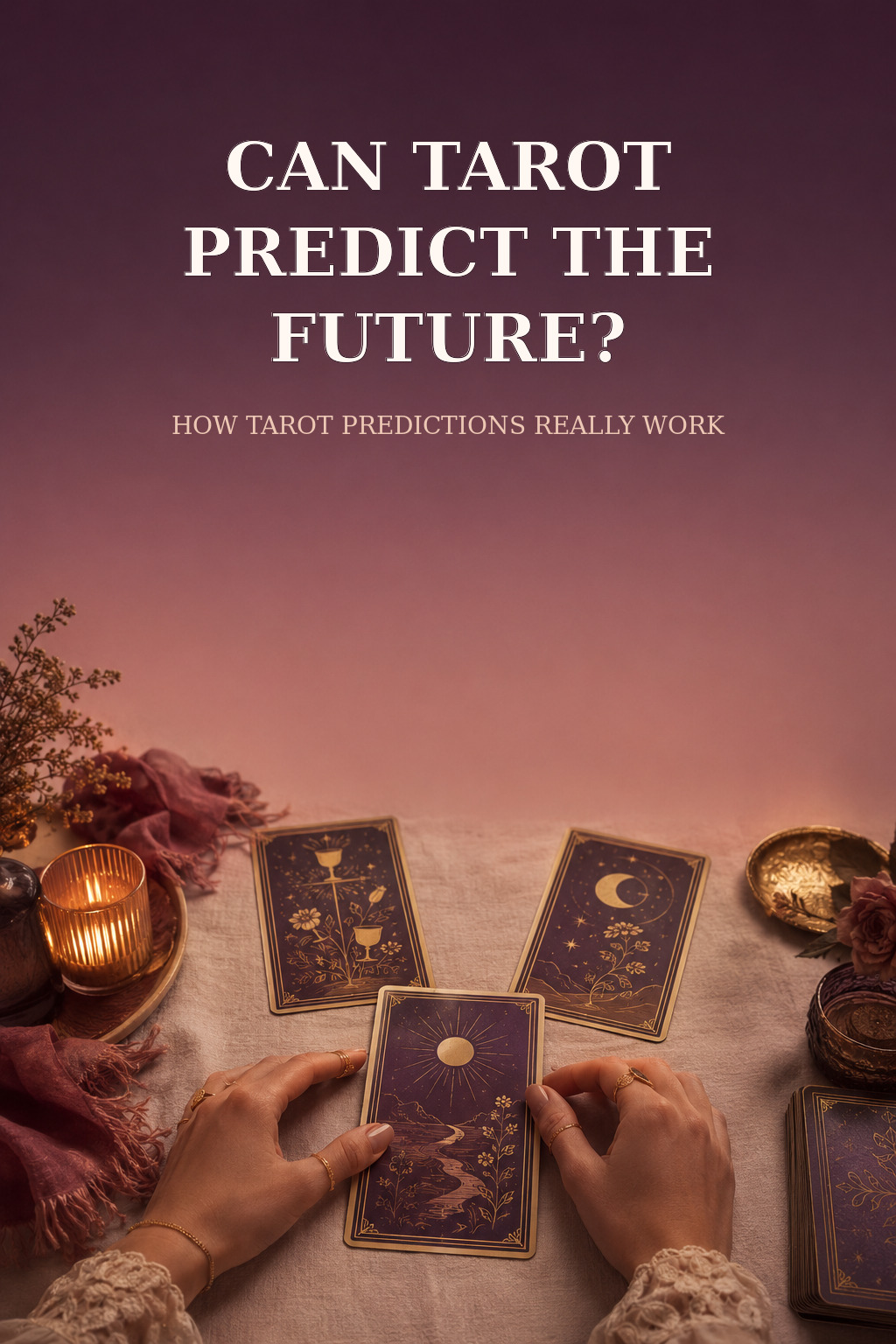 Pinterest cover asking Can Tarot Predict the Future
