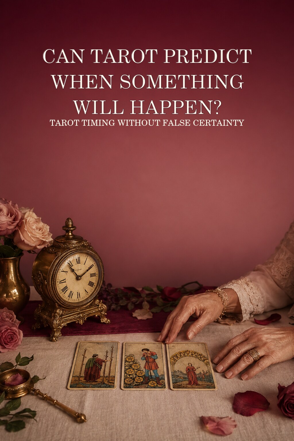 Pinterest cover asking when tarot predicts something will happen