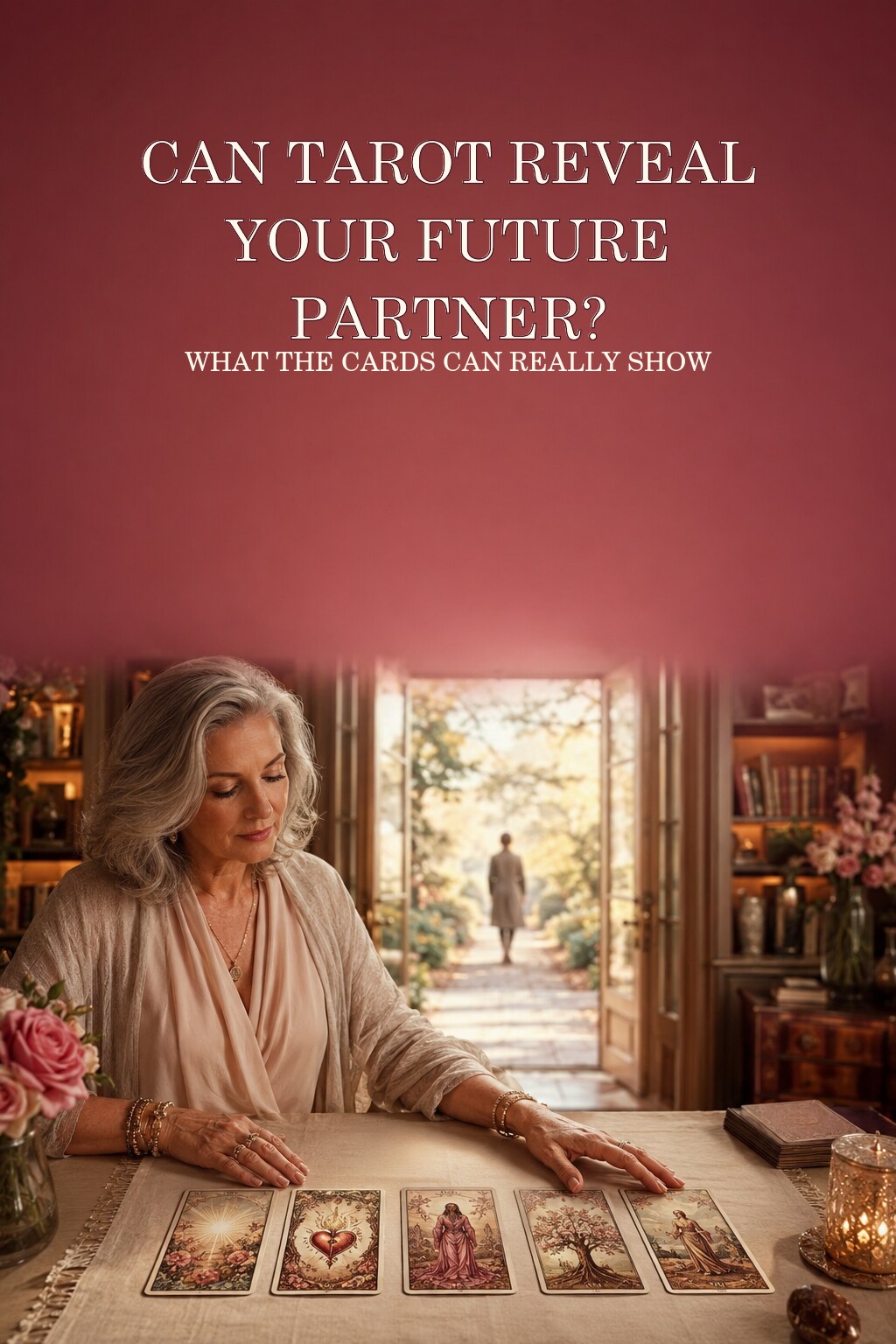Pinterest cover asking whether tarot can reveal a future partner