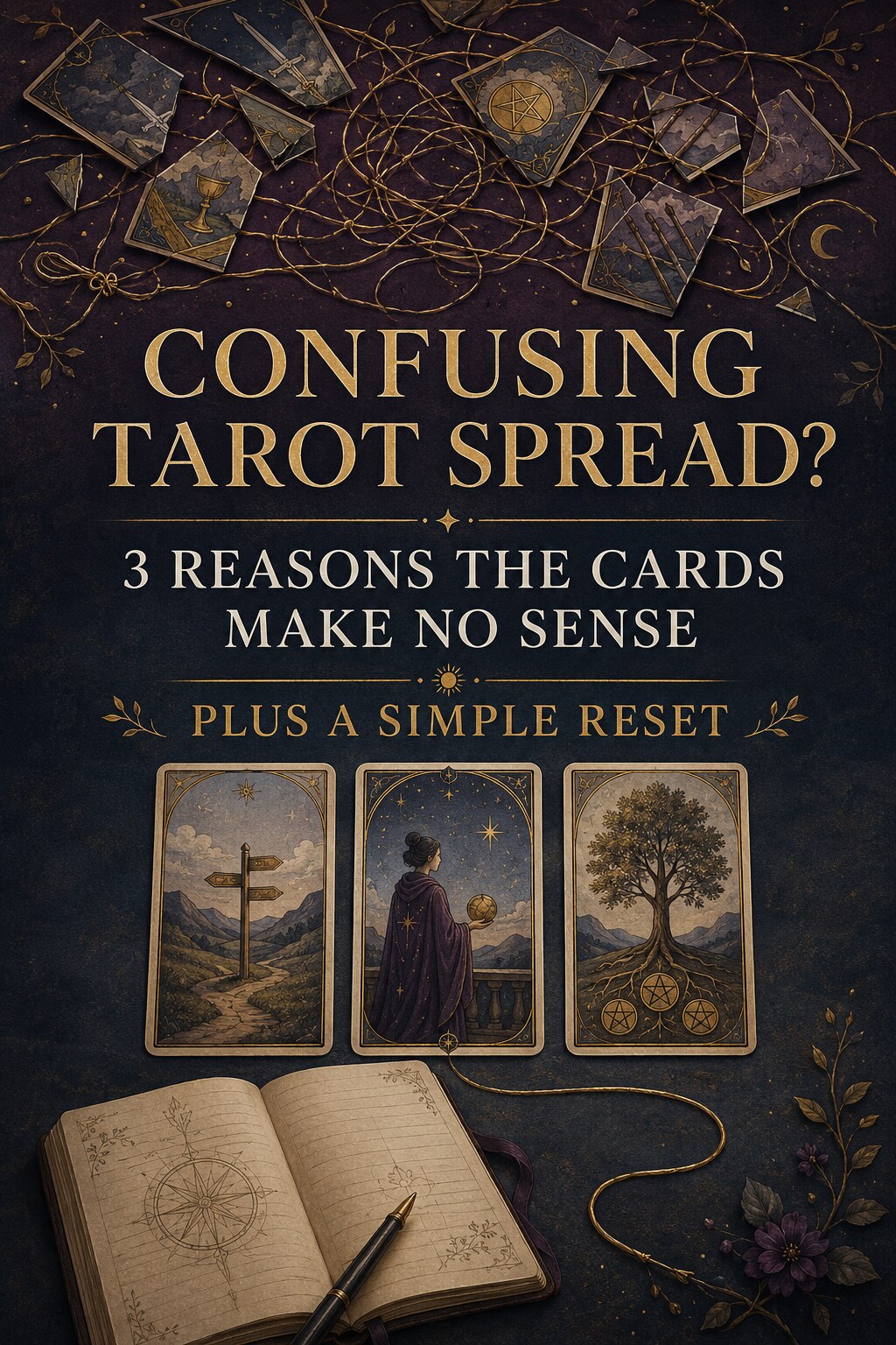 Pinterest guide for resetting a confusing tarot spread