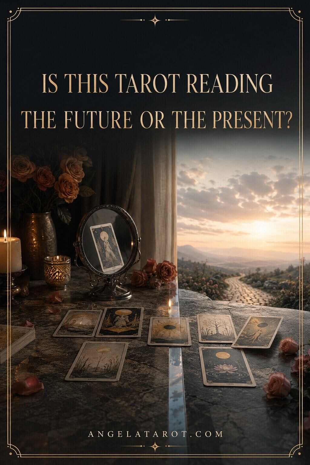 Pinterest cover for Is the Tarot Reading Describing the Future or the Present?