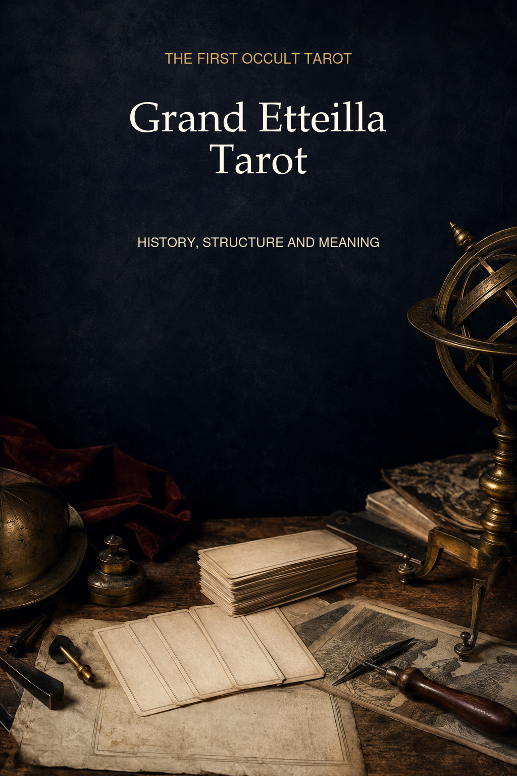 Pinterest cover for the Grand Etteilla Tarot guide