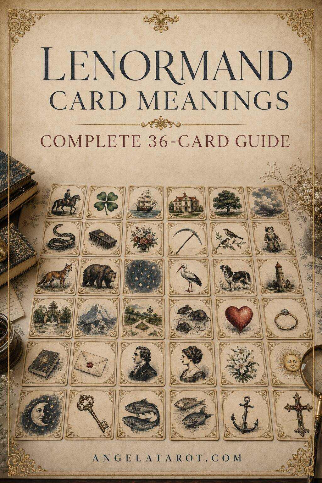 Pinterest cover for Lenormand Card Meanings