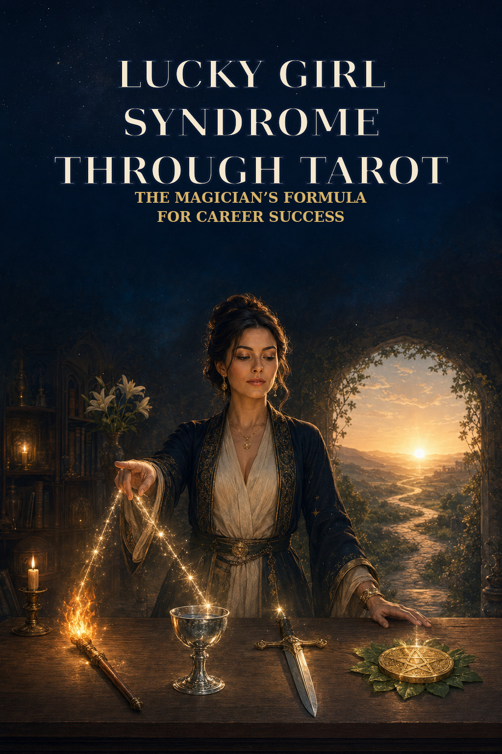 Pinterest cover for Lucky Girl Syndrome through tarot