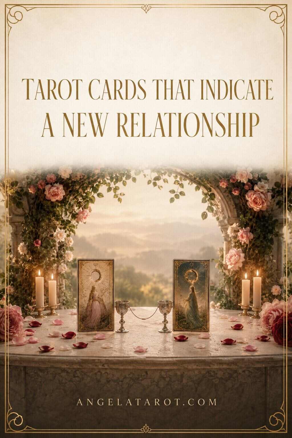Pinterest cover for Tarot Cards That Can Indicate a New Relationship