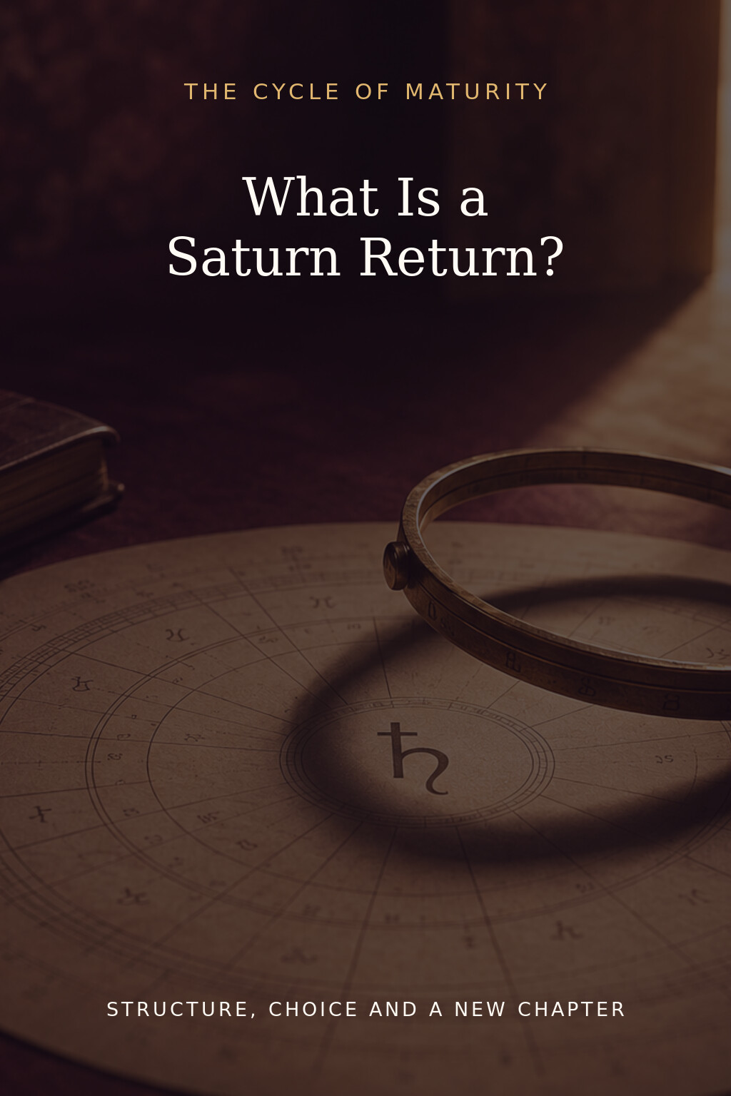 Pinterest cover asking what a Saturn Return is