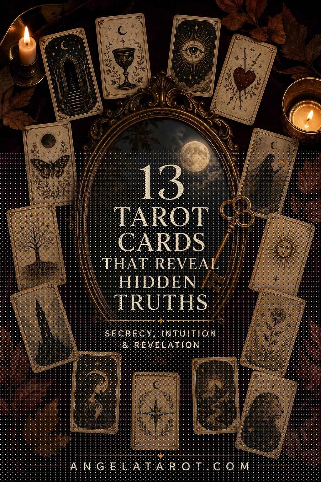 Pinterest cover for 13 Tarot Cards That Reveal Hidden Truths