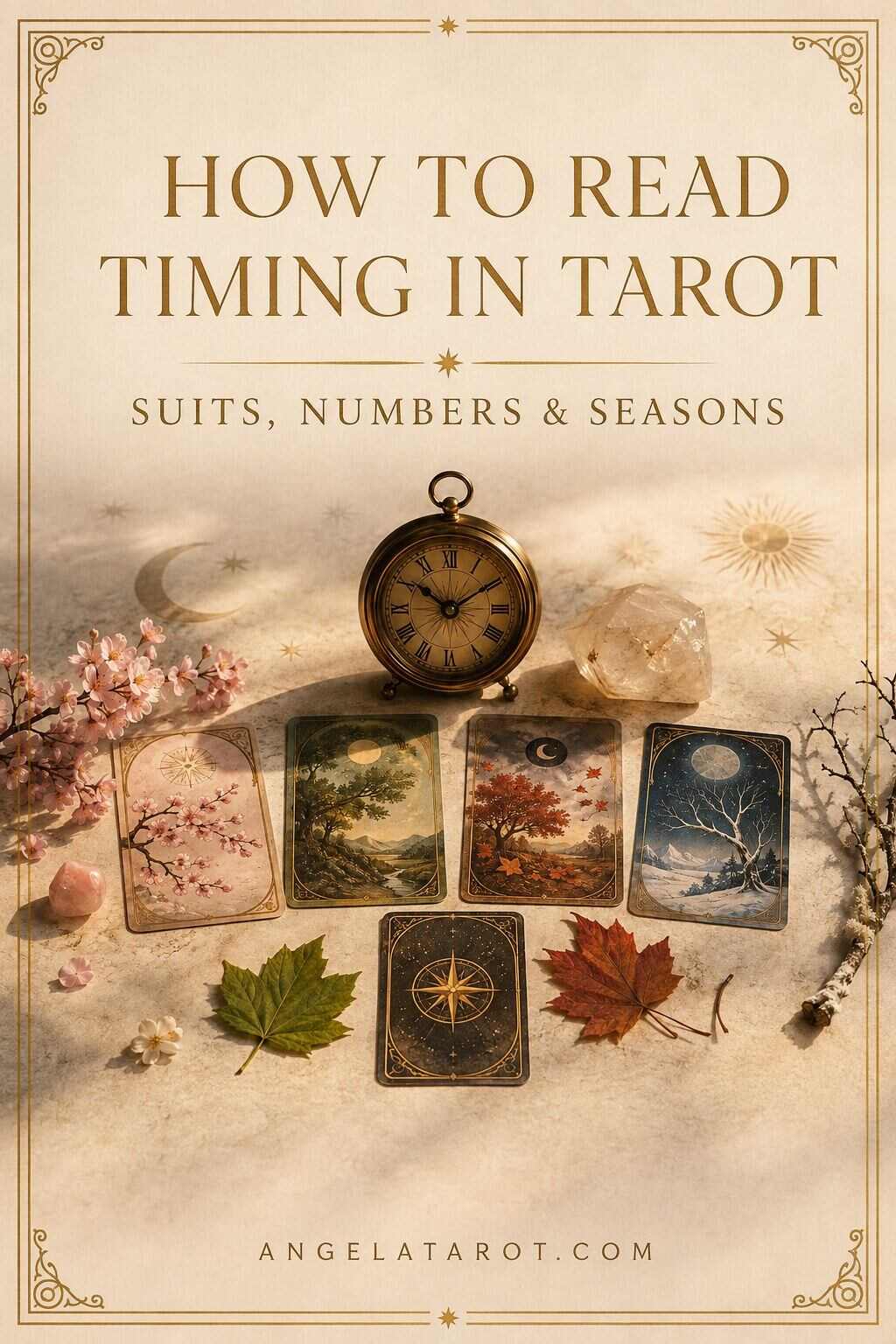 Pinterest cover for How to Read Timing in Tarot