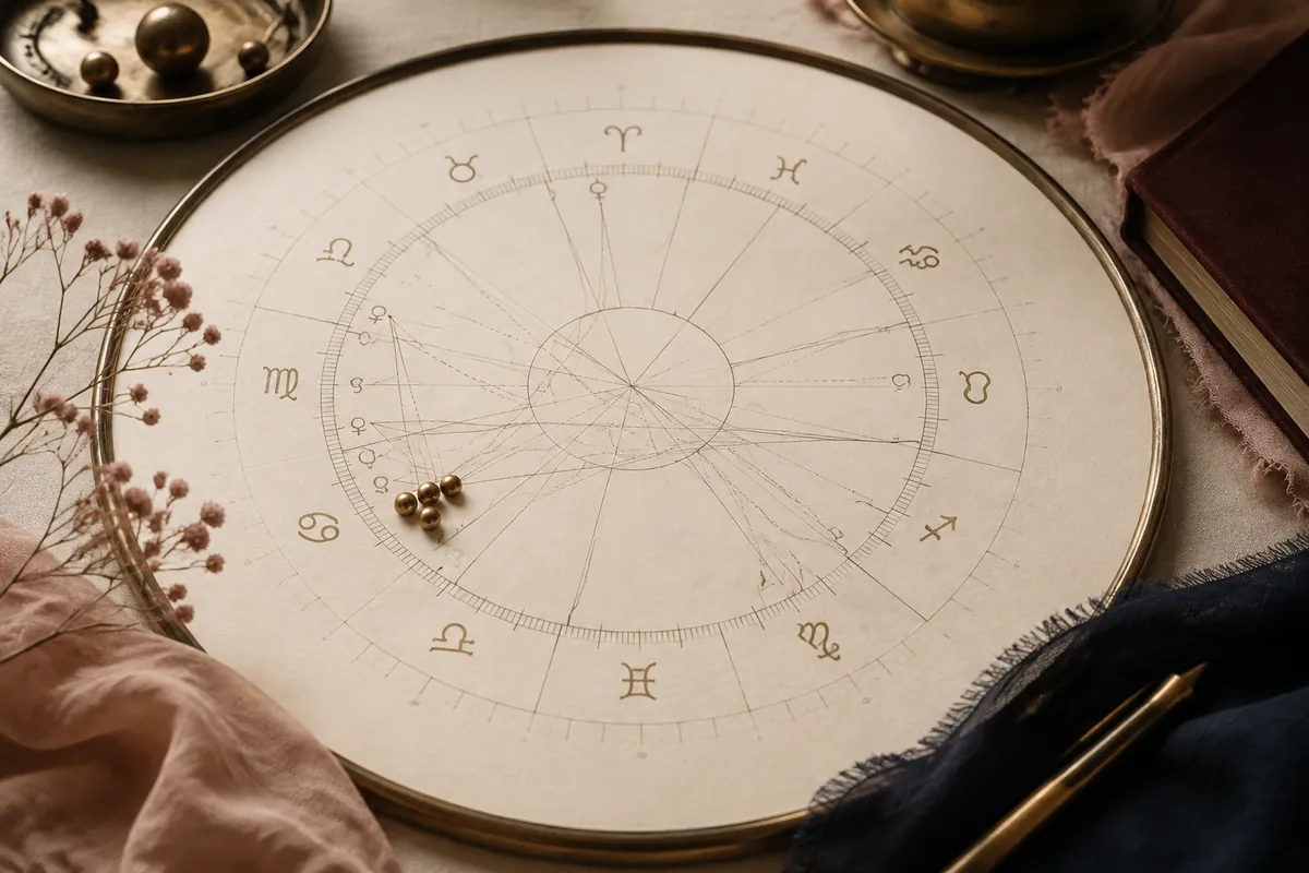Editorial astrology artwork for Stellium in Astrology: What Three or More Planets Really Mean